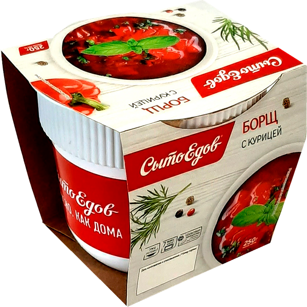 Борщ СЫТОЕДОВ с курицей 250г
