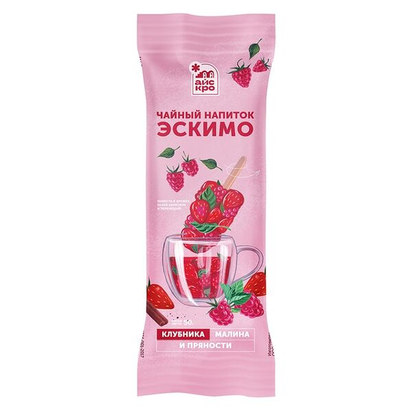 Напиток чайный АйсКро Эскимо клубника малина пряности 50г