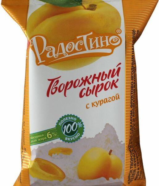 Сырок Радостино Творожный с фруктово-ягодным наполнителем 6% 100г