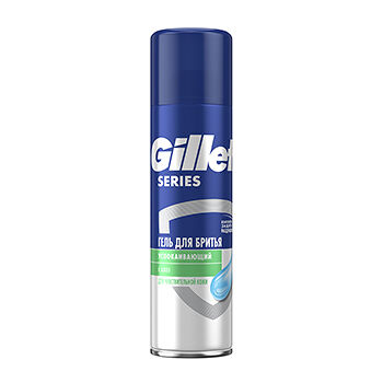 Гель для бритья Gillette Series Sensitive, для чувствительной кожи, мужской