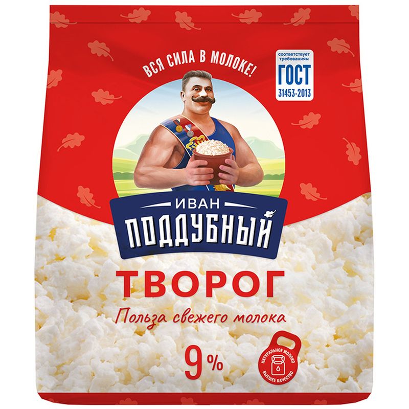 

Творог Иван Поддубный 9% 300 г