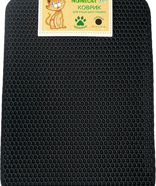 Коврик для кошачьего туалета Homecat Eva 40*55см черный
