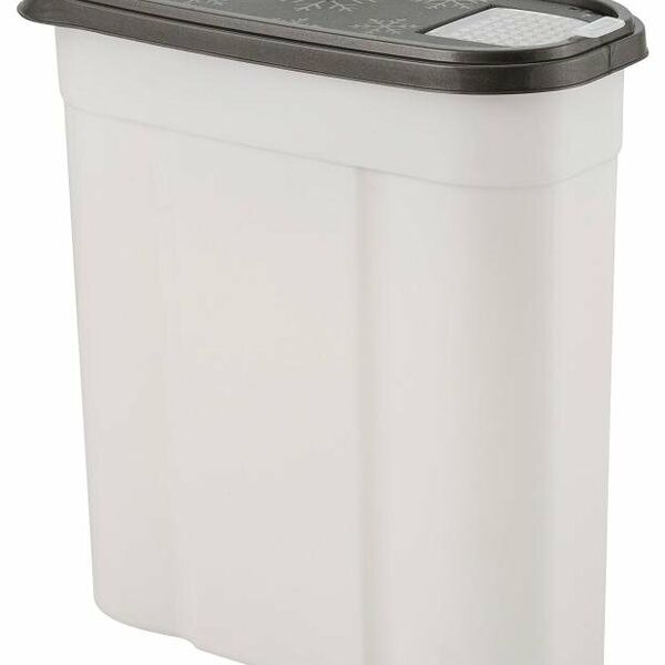 Контейнер для стирального порошка Spin&Clean Step с дозатором антрацит, 3 кг