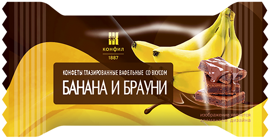 

Конфеты Конфил Банан-Брауни, вес