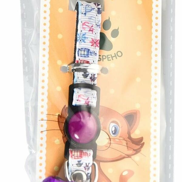 Ошейник для кошек Homecat Рыбки с бубенчиком, 20-30 см