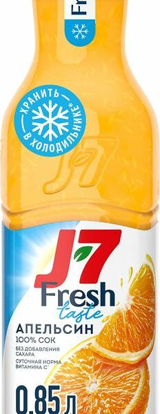 Сок J7 Fresh Taste Апельсин с мякотью 850мл