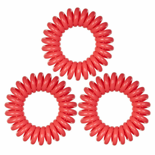 BEAUTY BAR Резинка для волос коралловая, 3 шт.