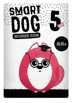 Пеленки впитывающие для собак Smart Dog 60 х 90 см (5 шт)