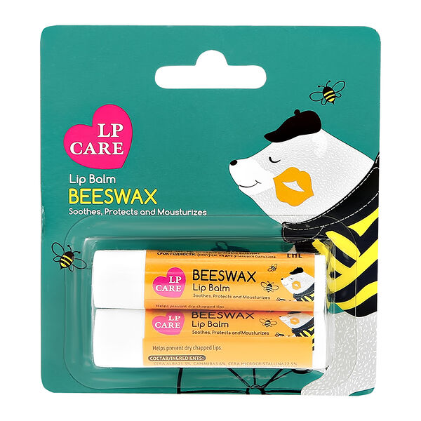 Бальзам для губ `LP CARE` Пчелиный воск 3 г 2 шт