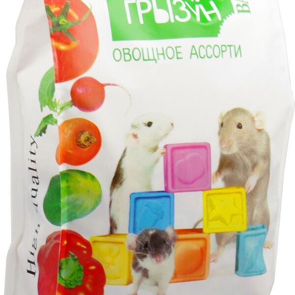 Корм для для декоративных крыс и мышей Вака High Quality Милый грызун овощное ассорти