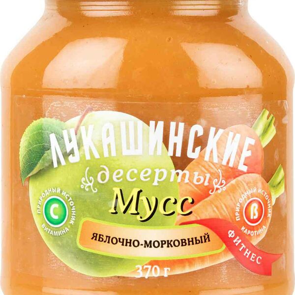 Мусс яблочно-морковный Лукашинские десерты