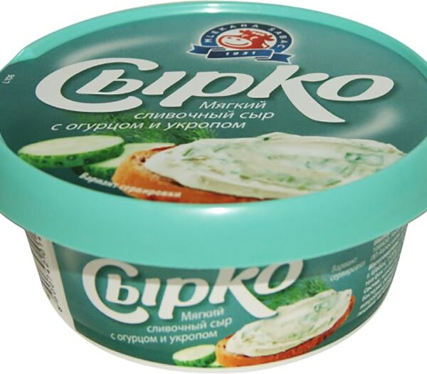 Сыр Сырко Мягкий с огурцом и укропом 55% 100г