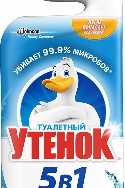 Чистящее средство для туалета Туалетный утёнок 5 в 1, морской