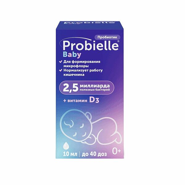 Probielle Baby суспензия с витамином D3 10 мл