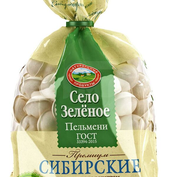 Пельмени Село Зелёное Сибирские Свинина Говядина 800г