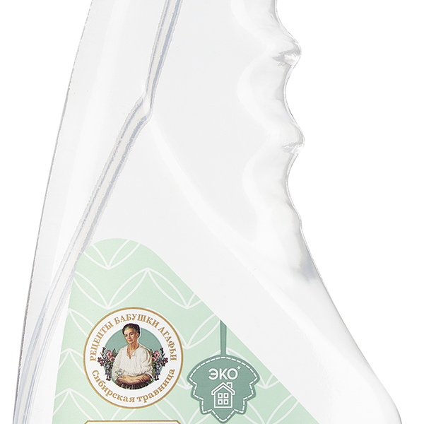 Спрей натуральный Рецепты Бабушки Агафьи для удаления известкового налёта, на основе фруктового уксуса, 450 мл