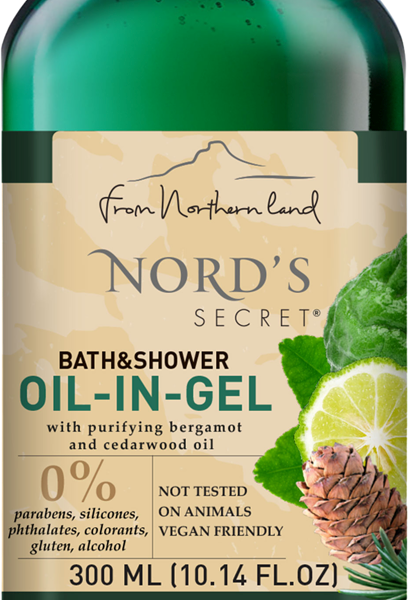 Тонизирующий гель для душа Nord's Secret Бергамот и кедр 300мл