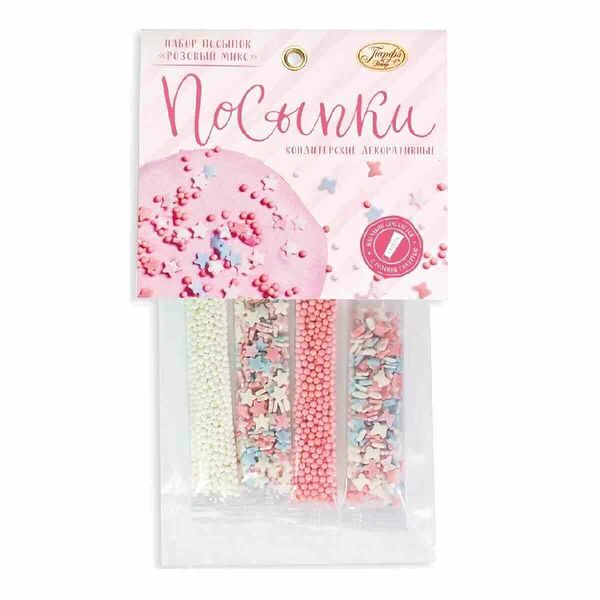 Посыпки кондитерские Парфэ Декор Розовый микс
