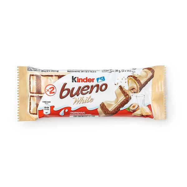 Шоколад  Kinder буэно белый с вафлями 39 г
