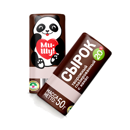 Сырок твор глаз жир. 20% с какао 50г 