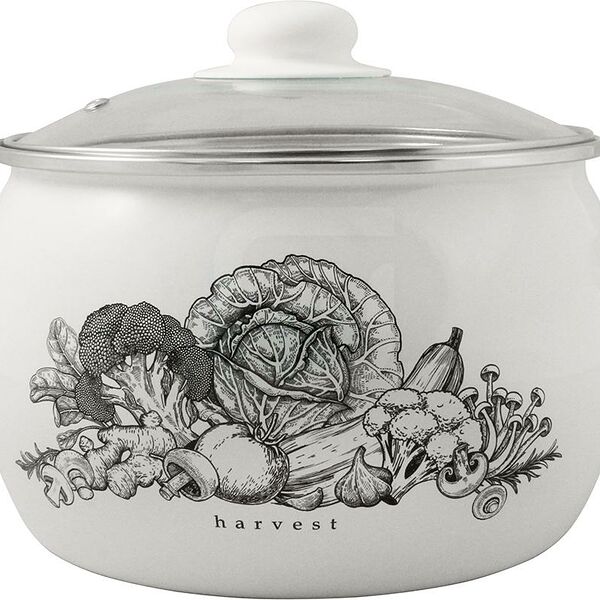 Кастрюля Harvest эмалированная