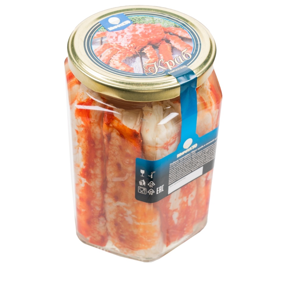 

Мясо краба Широта 50 в солевой заливке Premium 740 г, Россия