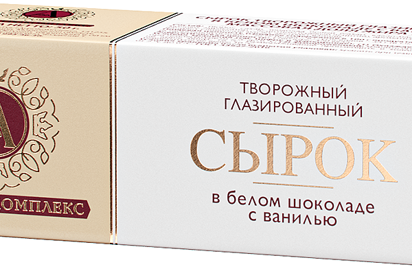 Сырок твор.глаз. в белом шокол. с ванилью 26% 50г А.РОСТАГРОКОМПЛЕКС