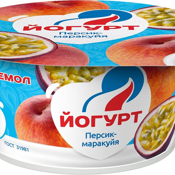 Йогурт Вемол Персик-маракуйя 6%