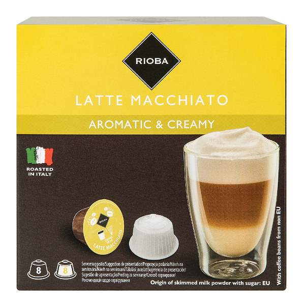 Кофе в капсулах Rioba Dolce Gusto Latte Macciato, 16 шт
