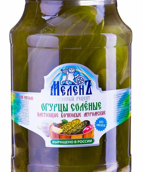 Огурцы Меленъ солёные бочковые