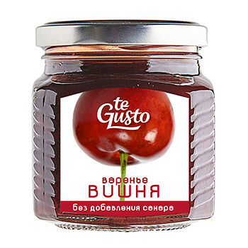 Варенье Te Gusto из вишни (без сахара) с яблочным соком 300г, Киргизская республика