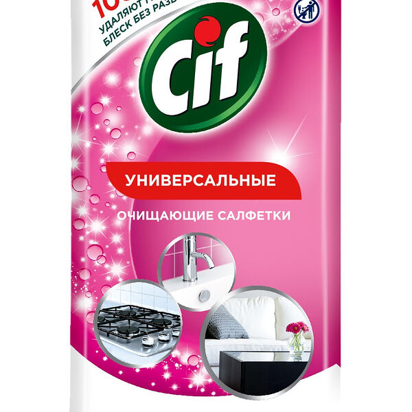 Влажные салфетки для очищения поверхностей Cif 30 шт