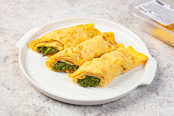 Омлет с сыром и шпинатом