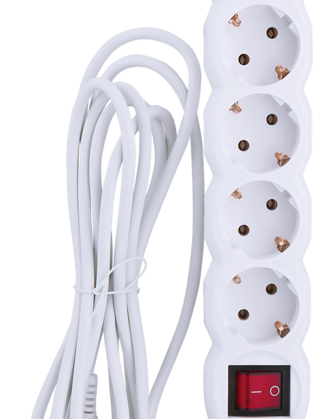 Удлинитель сетевой HOME CLUB S 5x3-ZV -20 с заземлением выключатель 10A