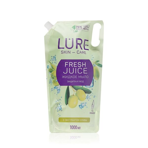 Жидкое мыло Lure Защита и уход с экстрактом оливы, 1 л