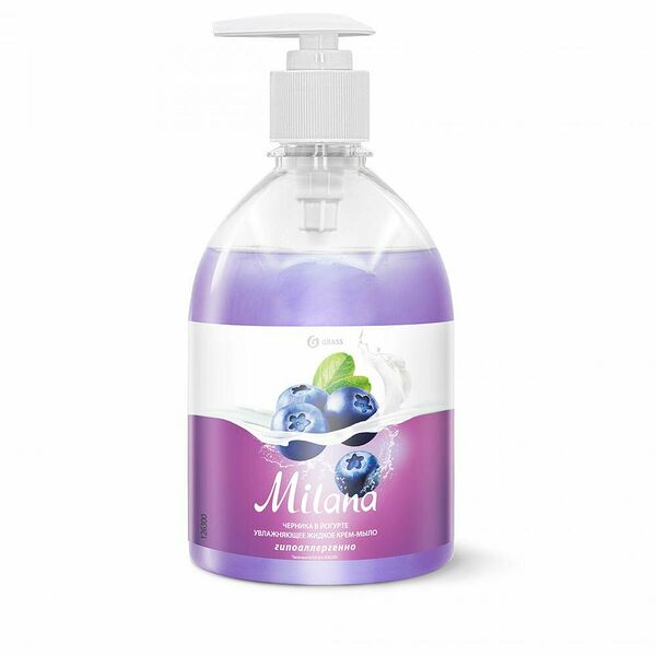 Крем-мыло жидкое Grass Milana черника в йогурте
