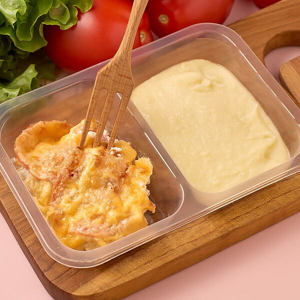 Мясо по-французски с картофельным пюре