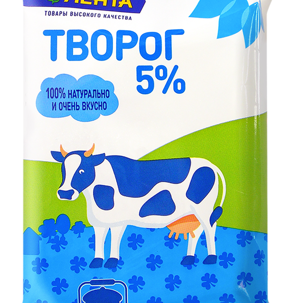 Творог ЛЕНТА 5%, без змж