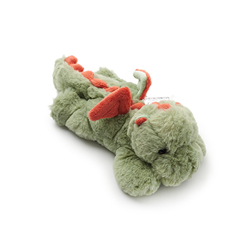 

Игрушка мягкая Bukowski Дракон Baby Max лежащий зелёный 18 см, Швеция