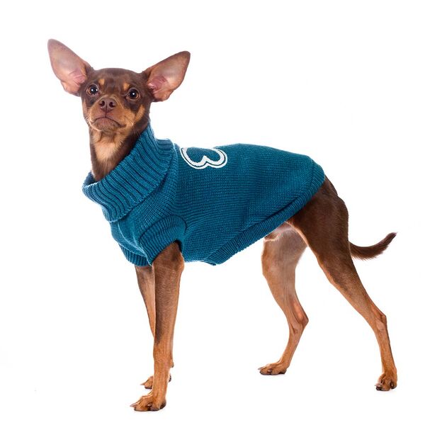 Свитер для собак 20см XS синий (унисекс)