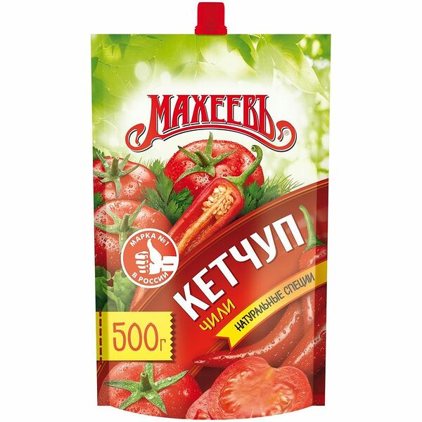 Кетчуп Махеевъ Чили, 500г