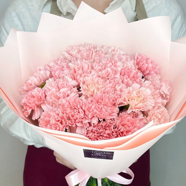 Букет из цветов, Монобукет из 25 диантусов