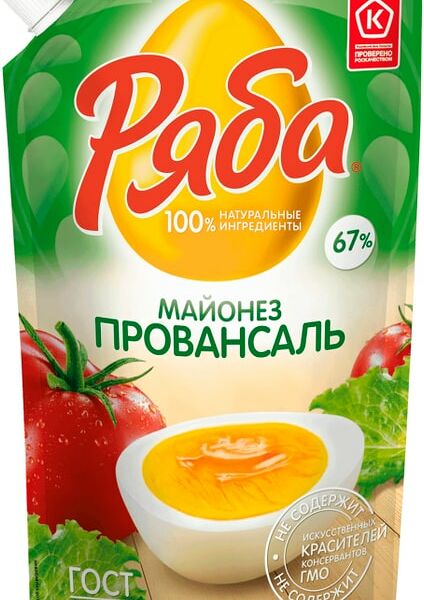 Майонез Ряба Провансаль 67% 630г