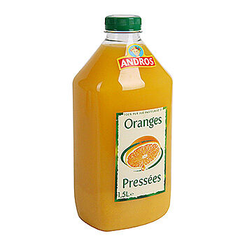 Сок апельсиновый с мякотью, Andros, 1.5 л, Франция