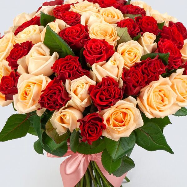 Букет из 51 розы До скорой встречи