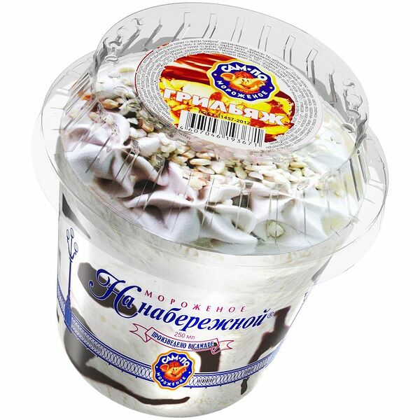 Мороженое сливочное Сам-По На набережной двухслойное ванильное 10%, 120г