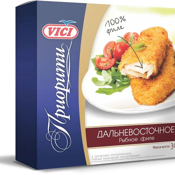 Рыбное филе Vici Приорити Дальневосточное замороженное 300г