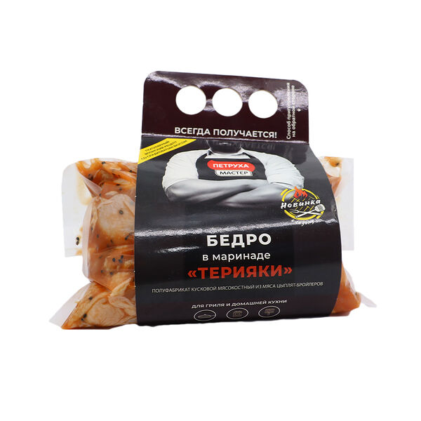 Бедро в маринаде Терияки пакет 1,4кг п/я 8,4кг Охл