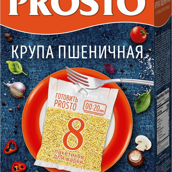 Крупа Пшеничная Prosto в варочных пакетиках (8 шт. х 62,5 г)