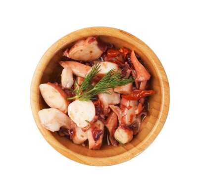 Щупальца кальмара в масле Два капитана вес